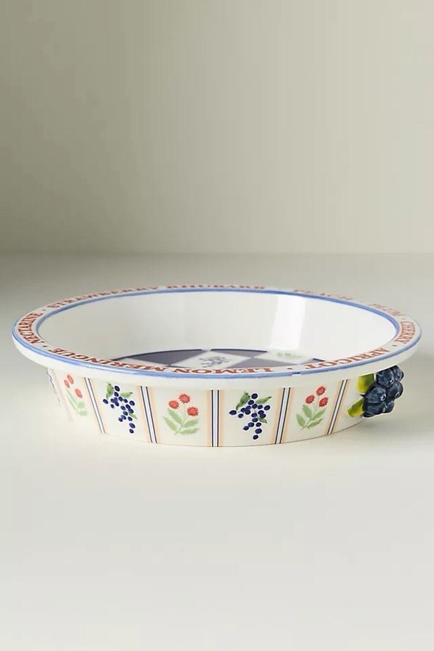 Anthropologie Lou Rota Stoneware Pie Dish